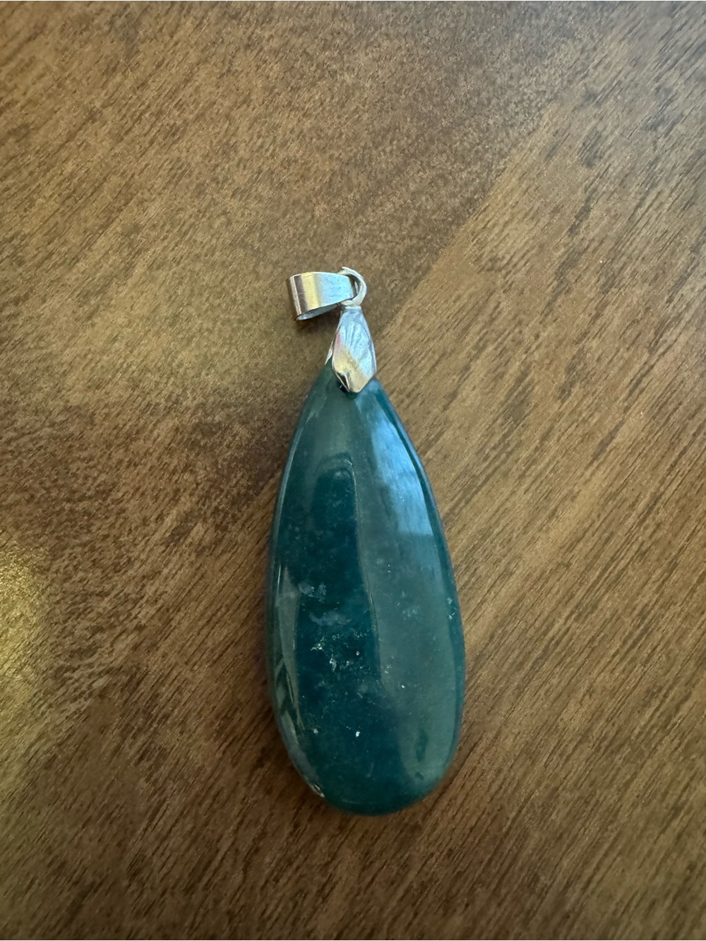 Jade Green Teardrop Pendant